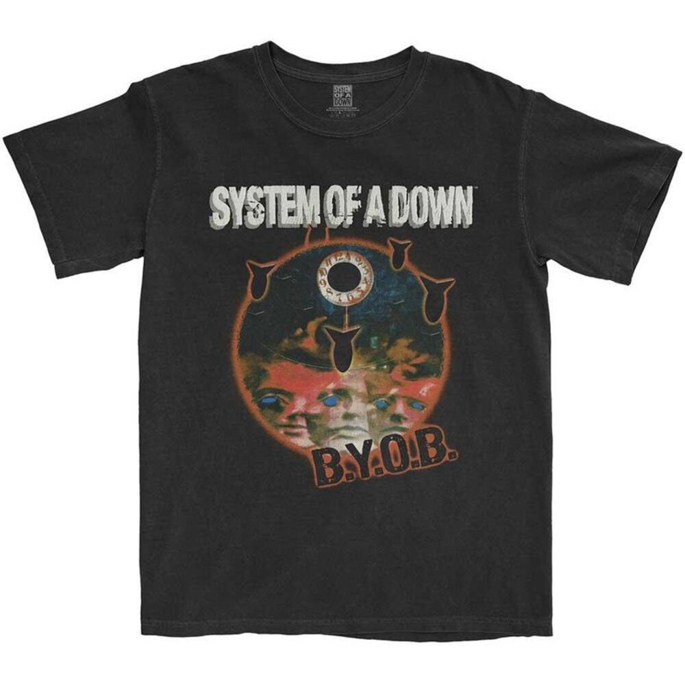 System Of A Down Unisex Adult BYOB Classic Cotton T-Shirt / Black